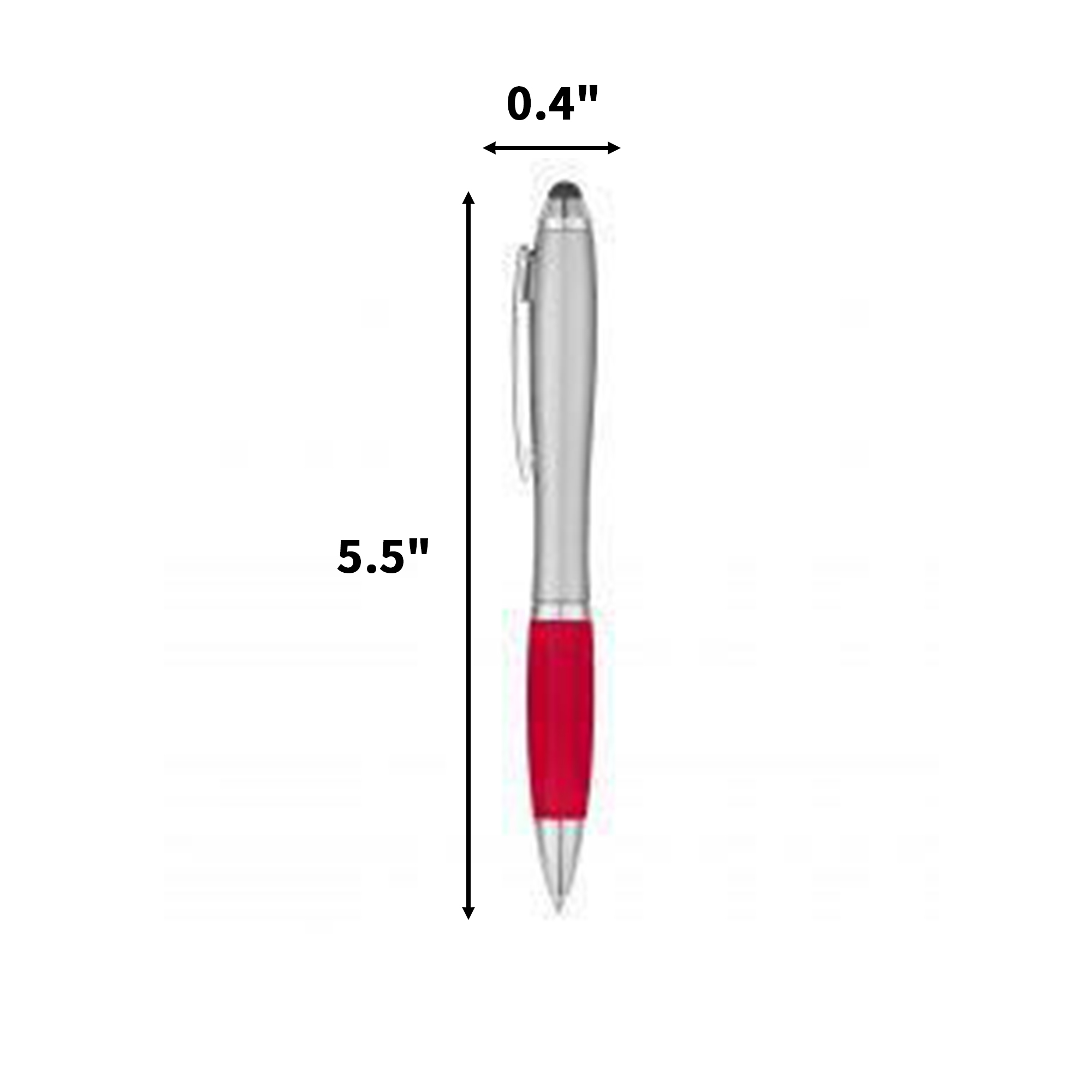Plastic Retractable Writing Tool With Soft Grip And Touch Tip 7