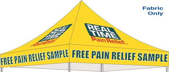 Tent Top Fabric Replacement 8x8 Full Graphics 2