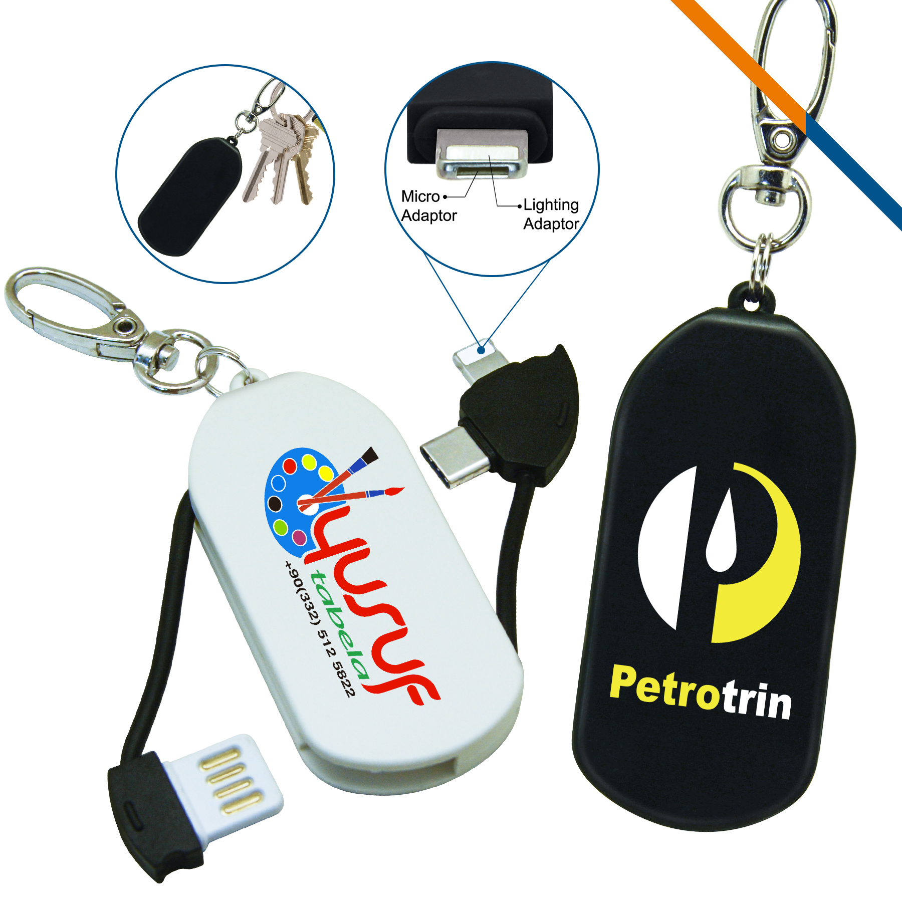 Fusion 2in1 Keychain Charging Cable 2
