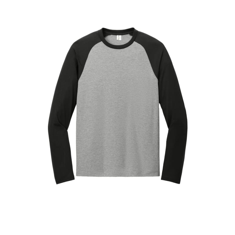 AllMade Unisex Tri-Blend Long Sleeve Colorblock Raglan 34