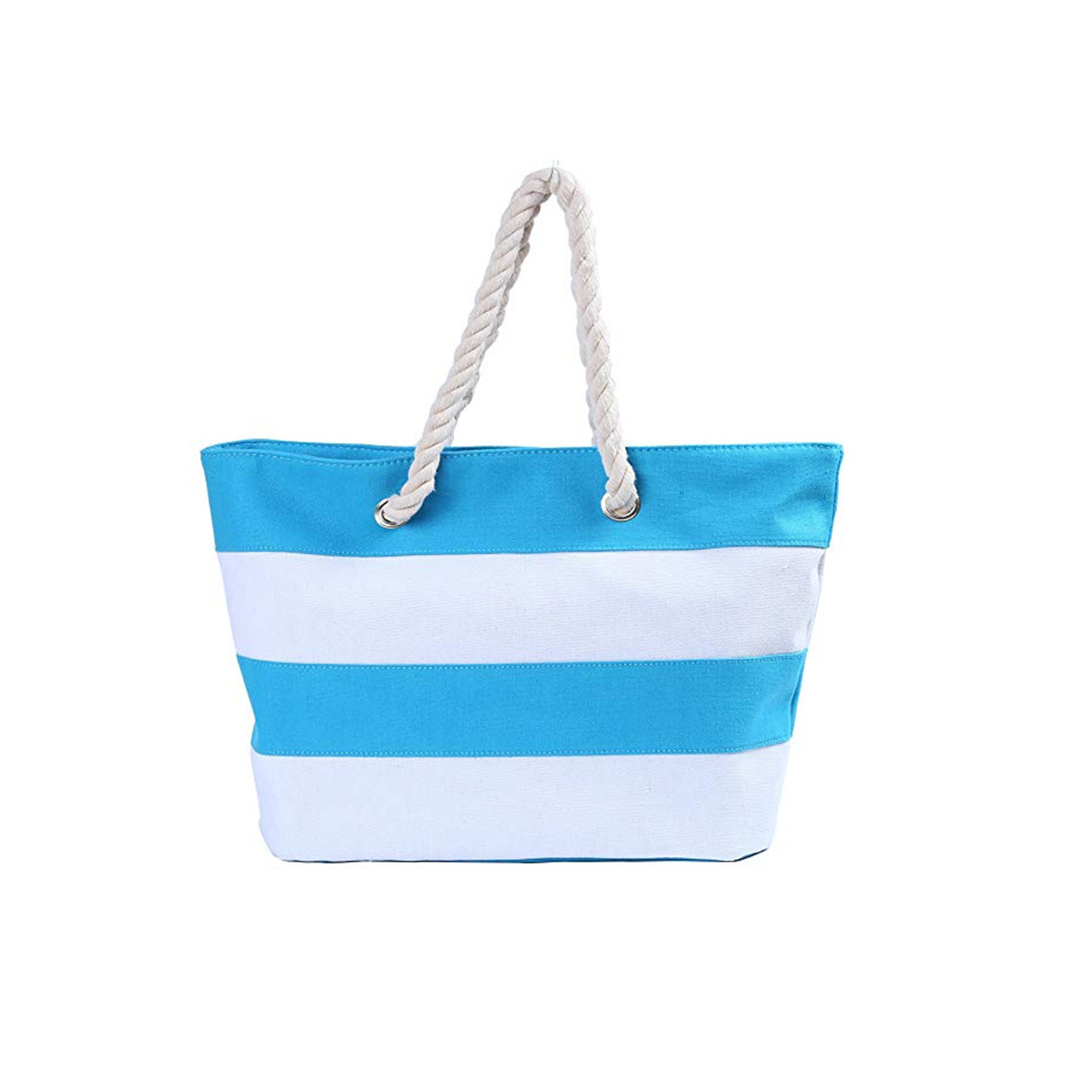 Canvas Beach Tote With Soft Rope Handles, custom tote bag with logo imprint 8