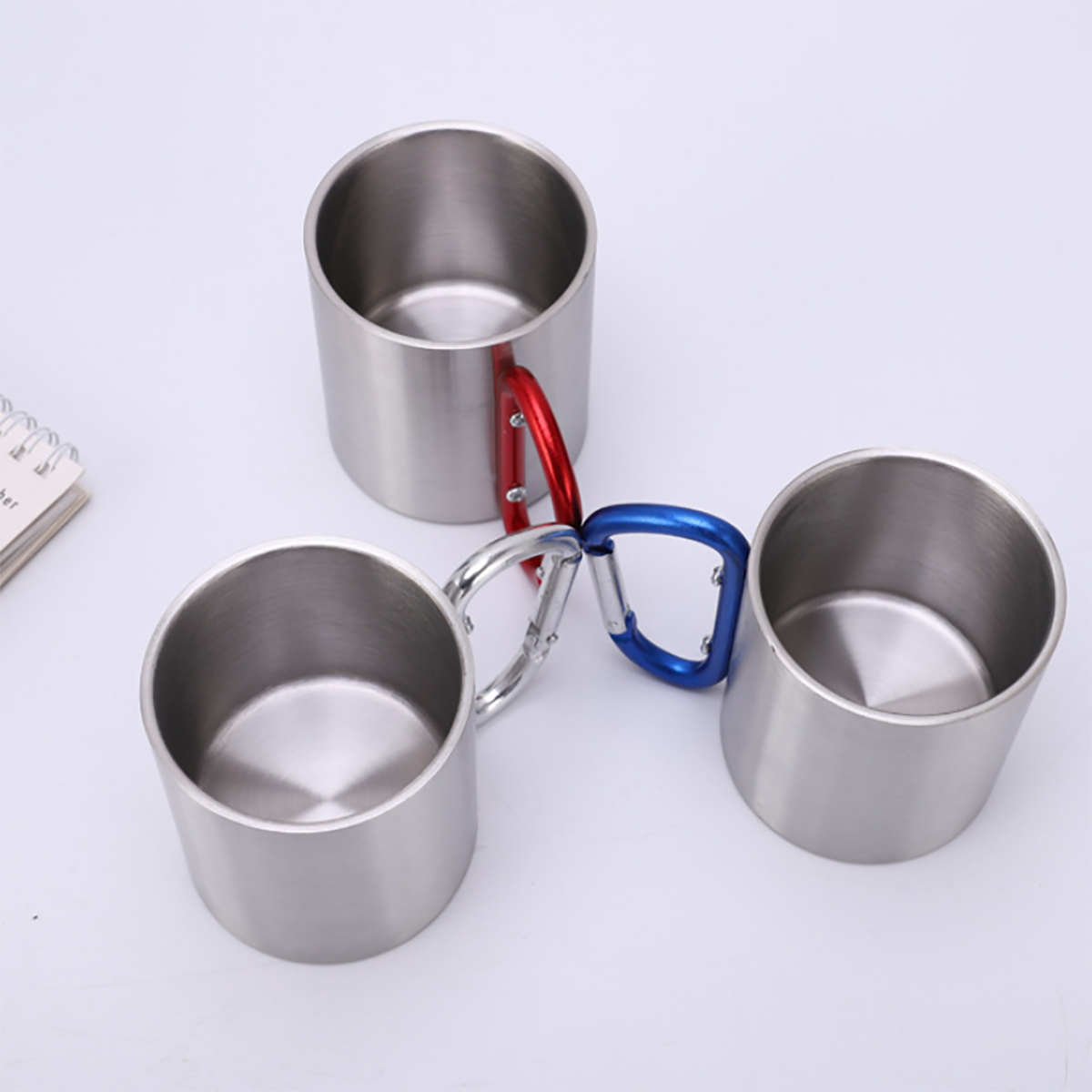 220ML Outdoor Staineless Steel Cup With Carabiner 3