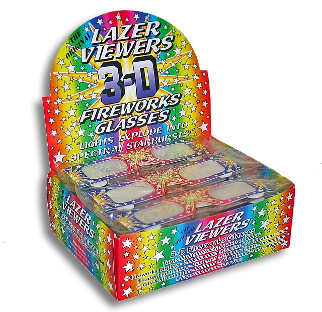 Fireworks Glasses - Original Lazer Viewers - Retail Displays 1
