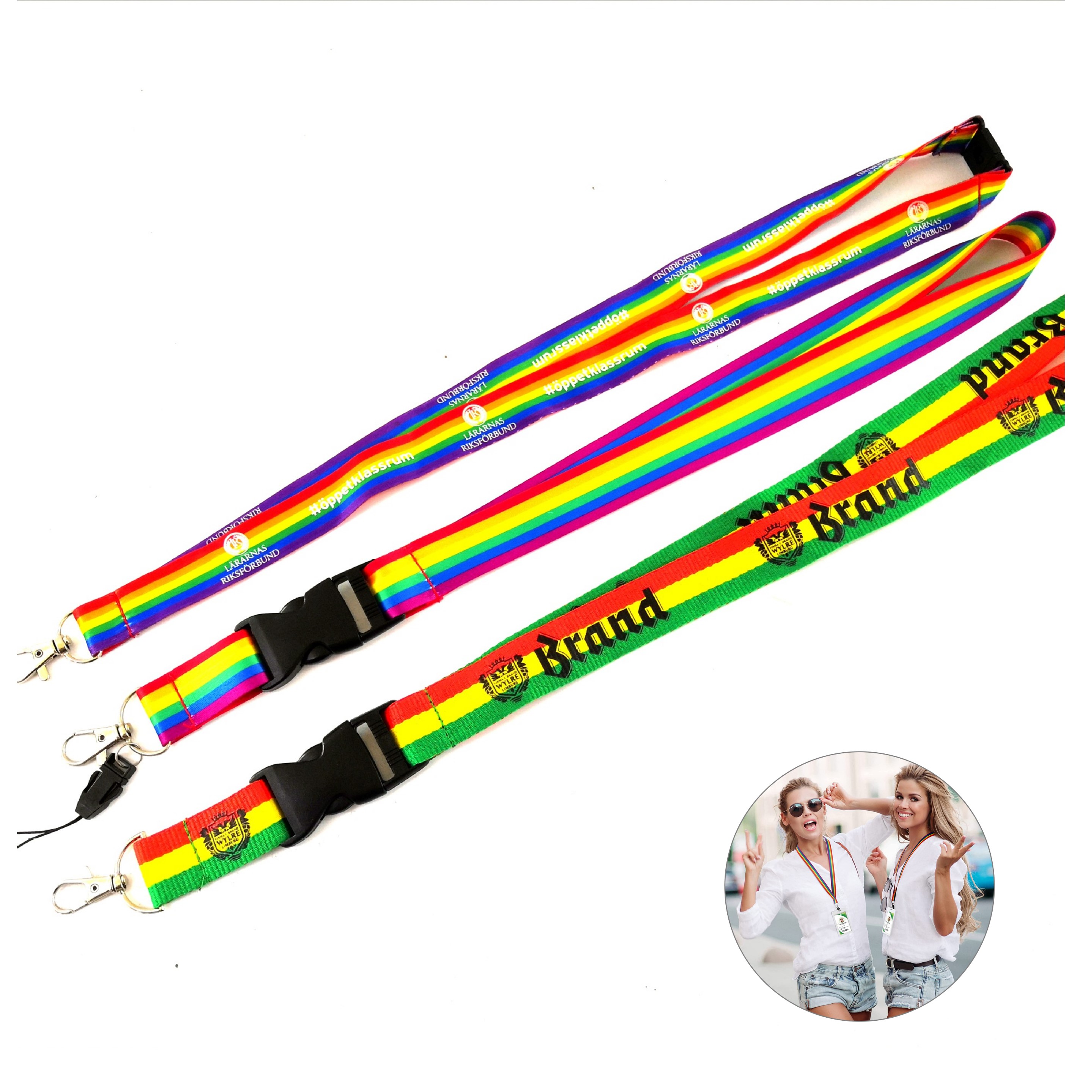 Pride Rainbow Lanyard 2
