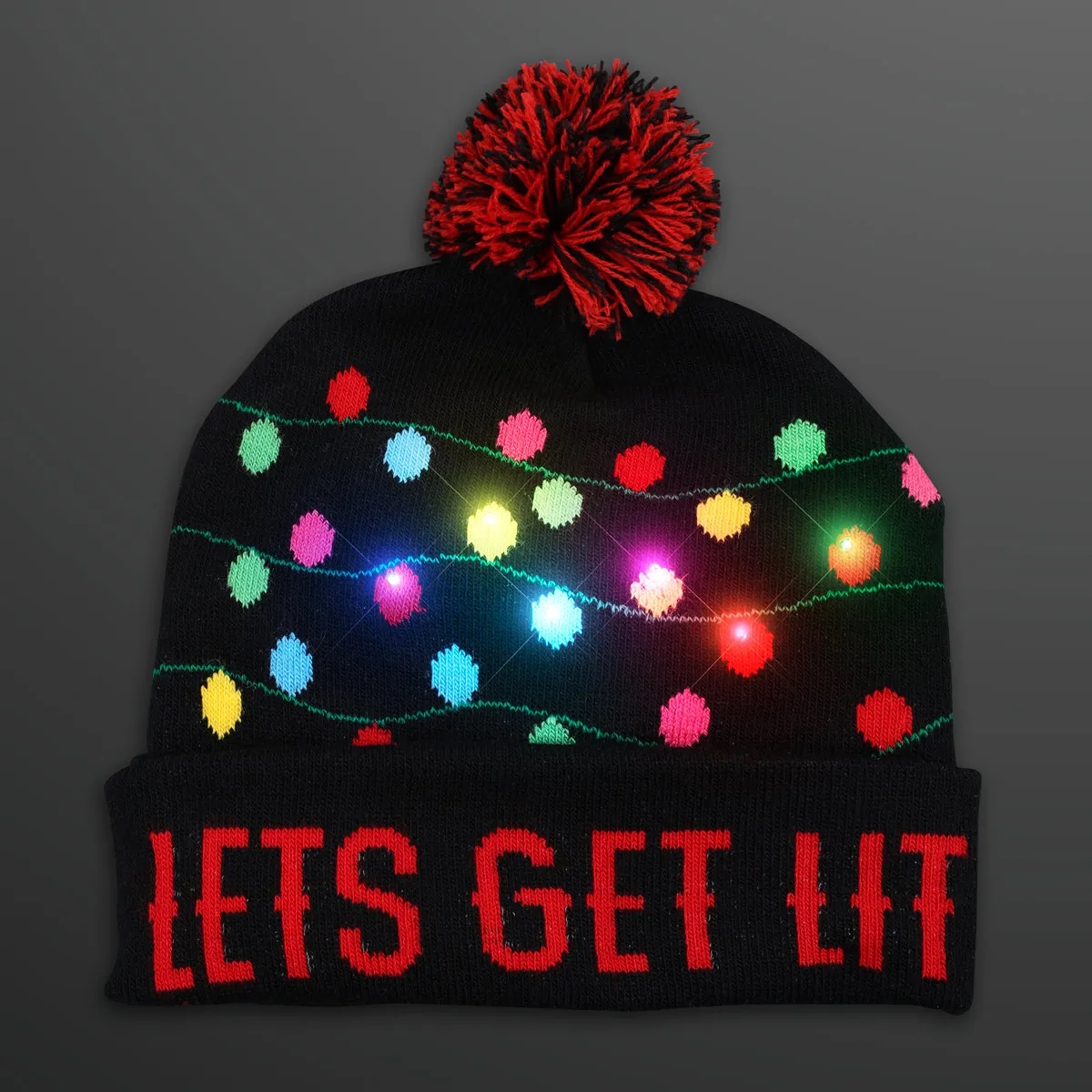 Get Lit Blinky Bulbs Beanie Hat 3