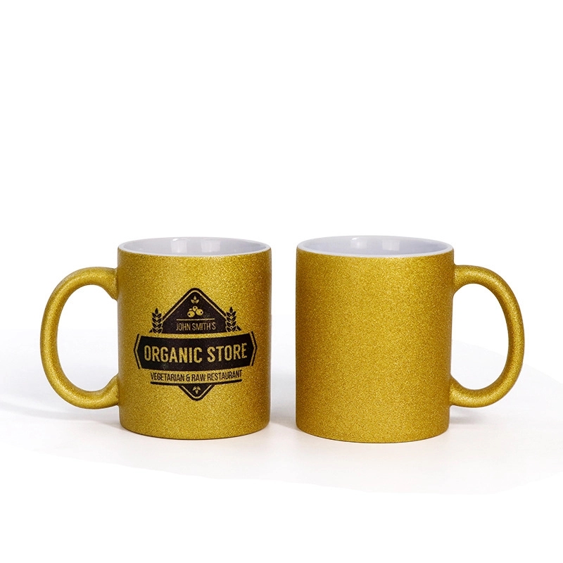 11 oz Full Color Sublimation Sparkly Ceramic Mug 3