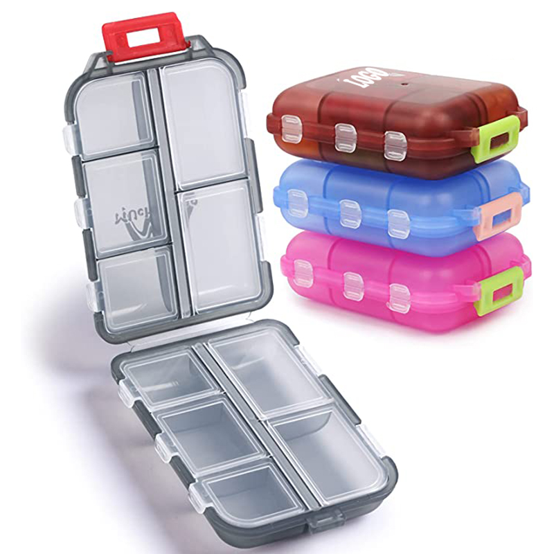 10 Grids Pill Cases Portable Travel Pill Organizer Box 16