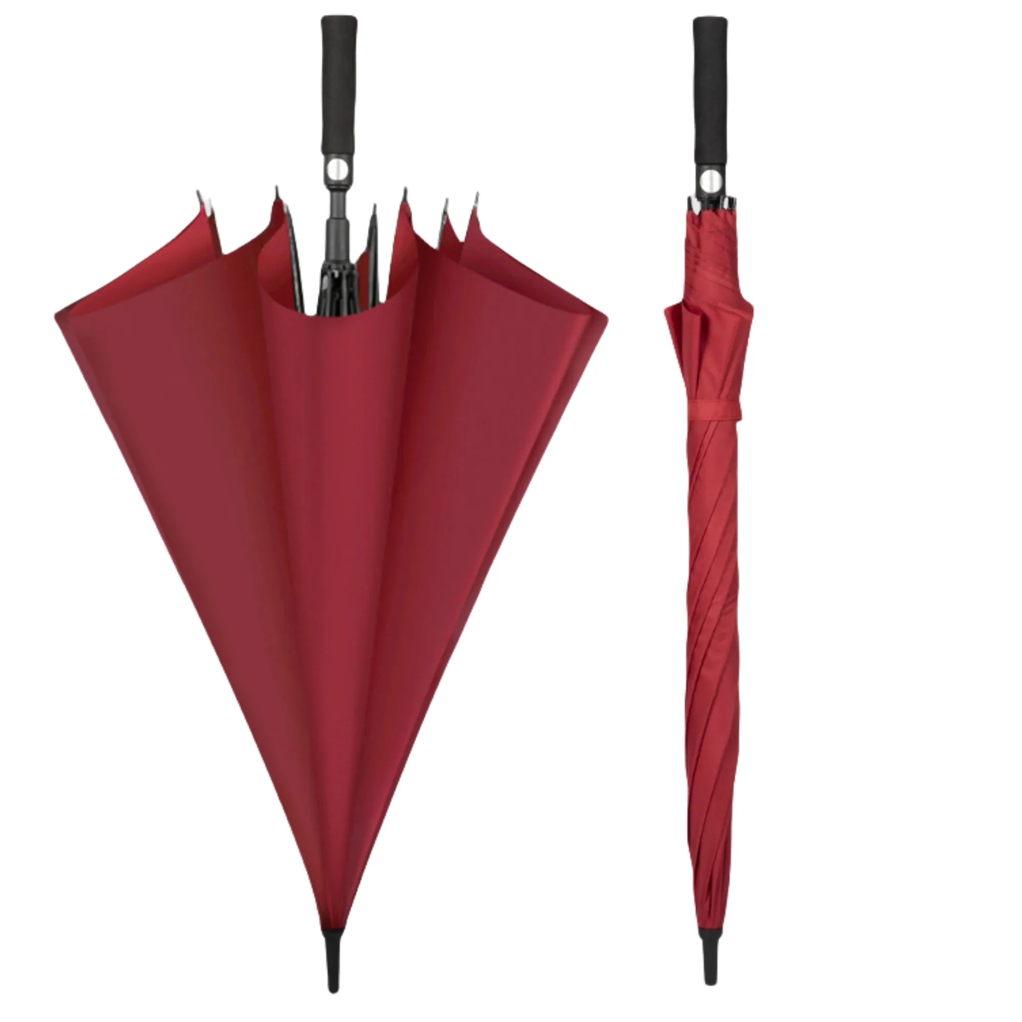 Large Straight Long Handled Automatic Golf Umbrella 4