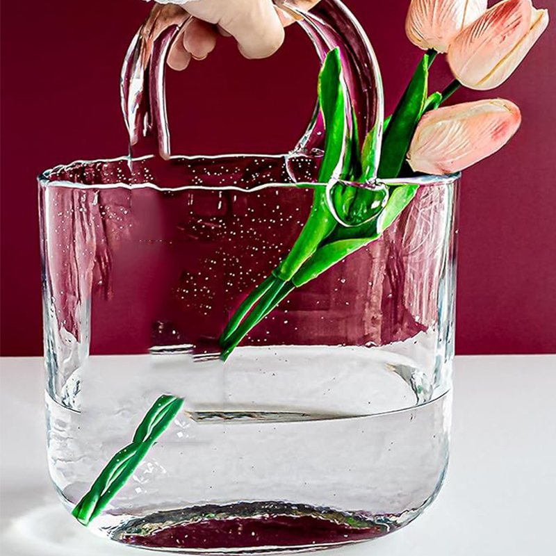 Handmade Glass Bag vase Drinking Cup 5