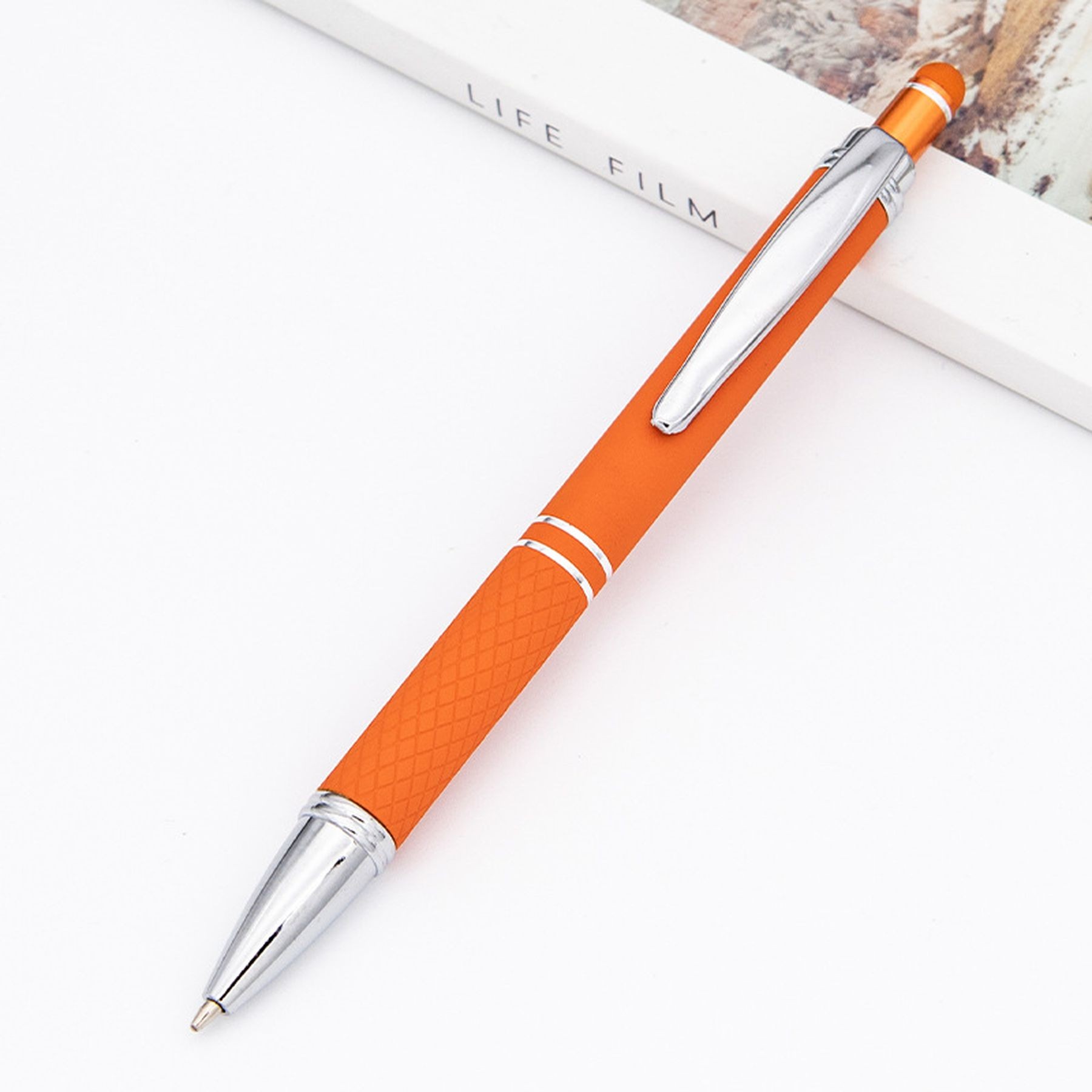Soft Touch Diamond Stylus Pen With Rose Gold Trim 11