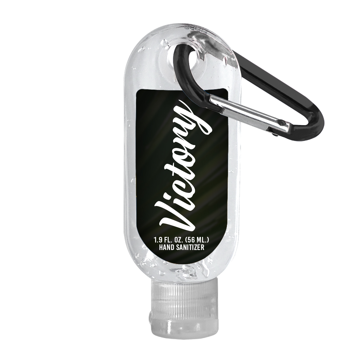 1.9 oz. Clear Sanitizer with Carabiner Hook 2