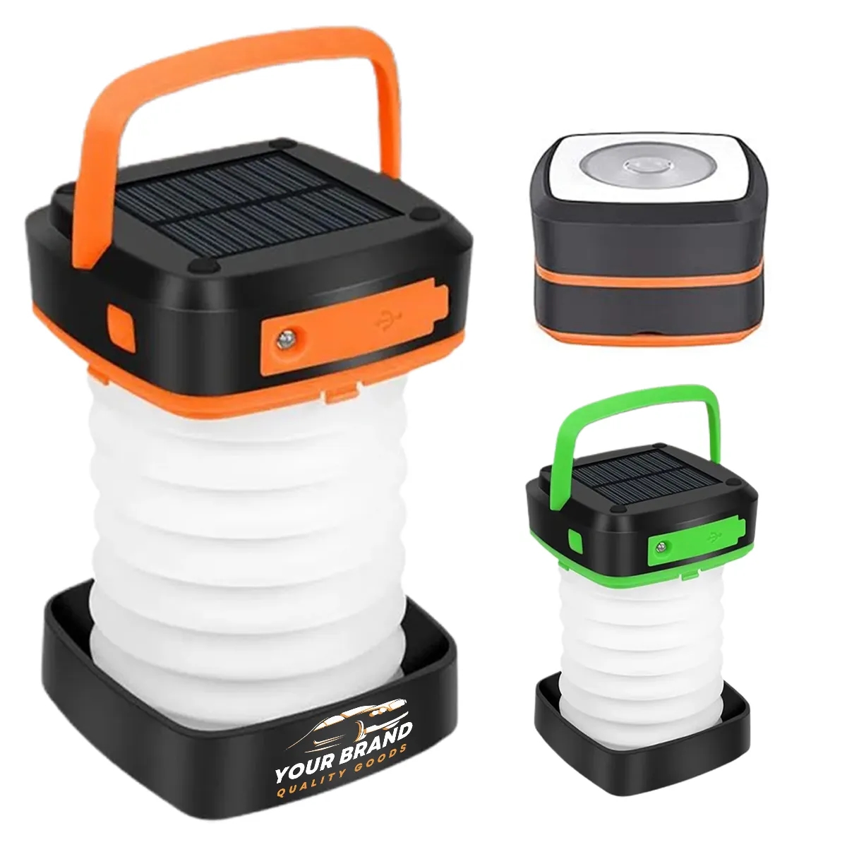 Collapsible LED Solar Lantern Rechargeable Emergency Light 2