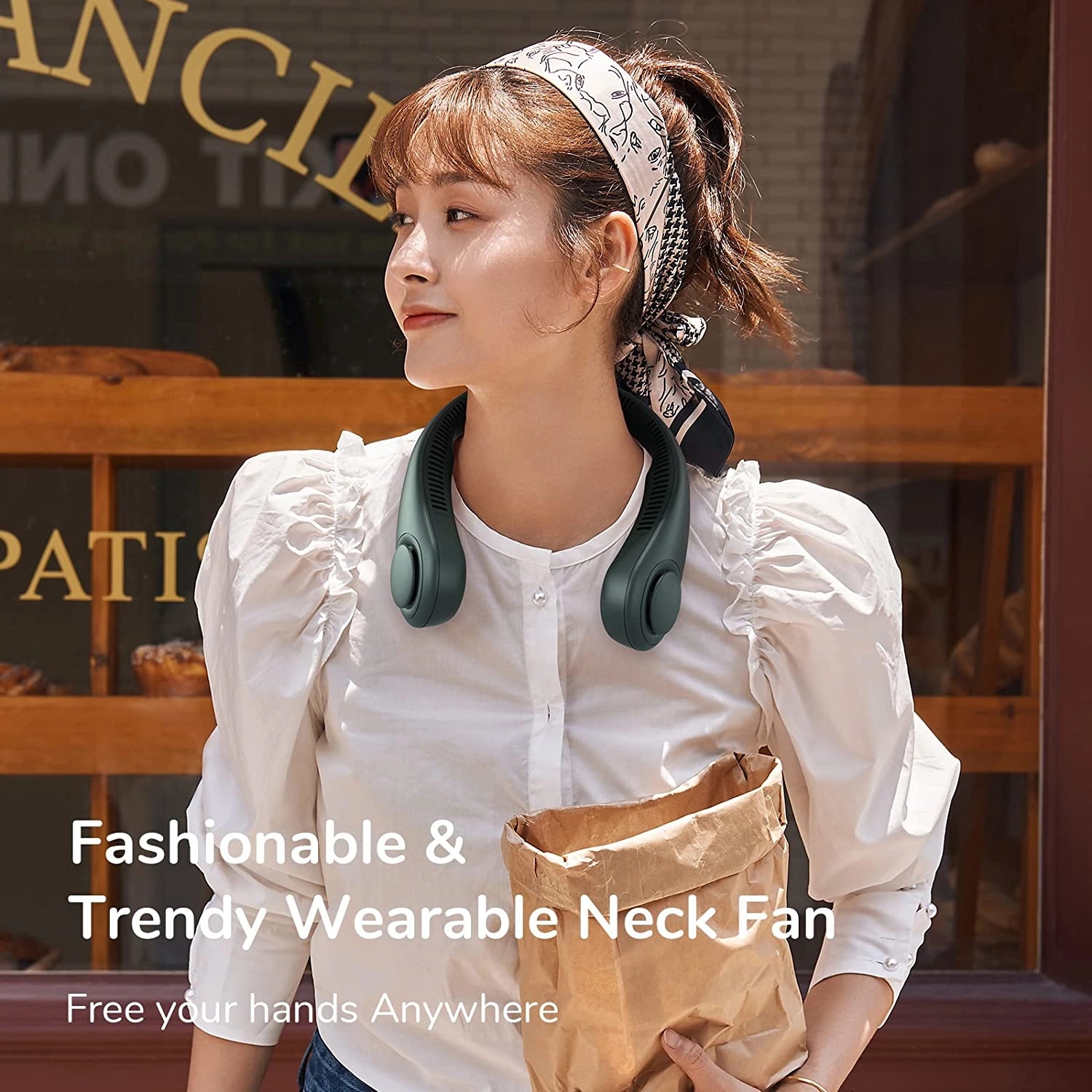 4000 Mah Wearable Personal Fan 3