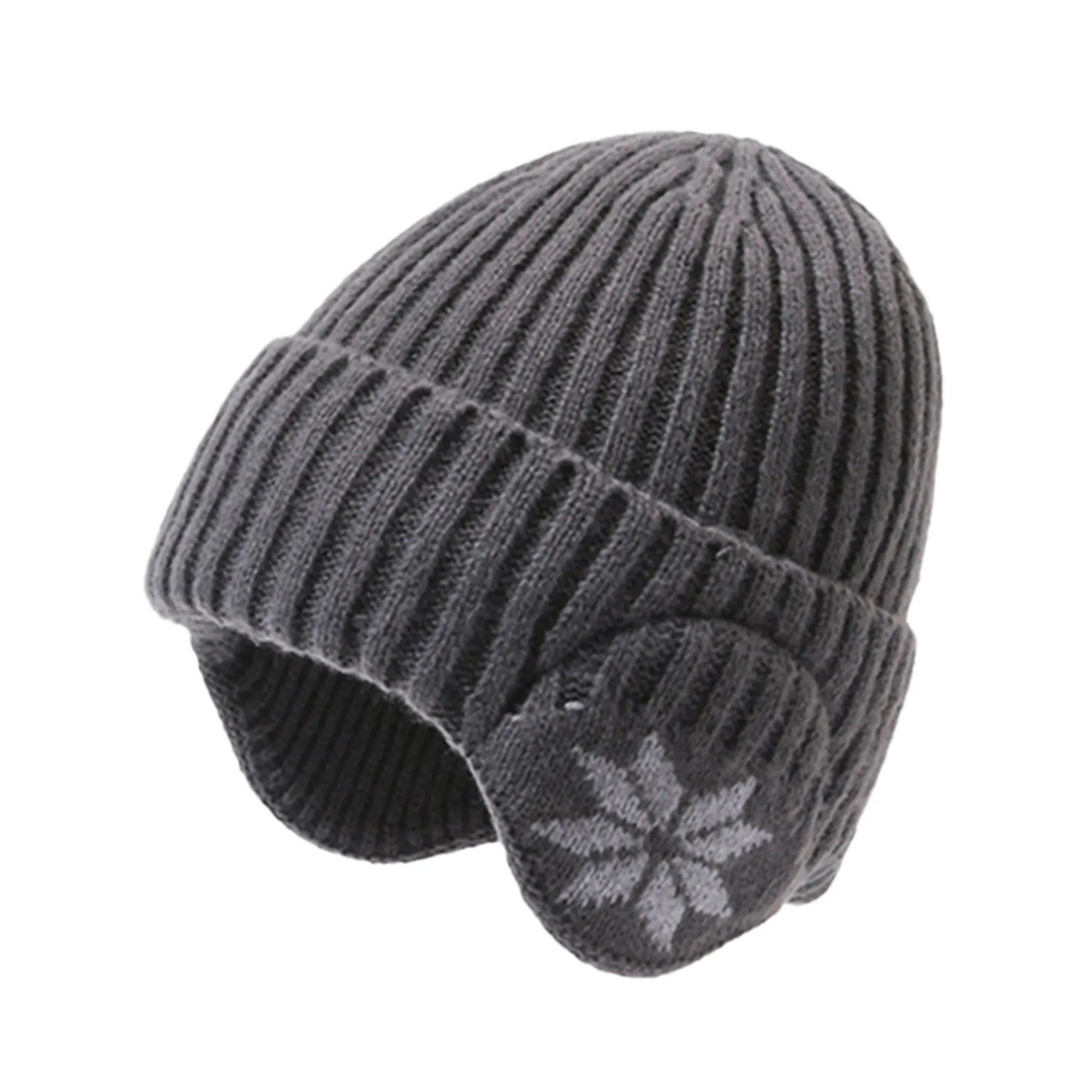 Knitted Wool Hat With Ear Muffs 2