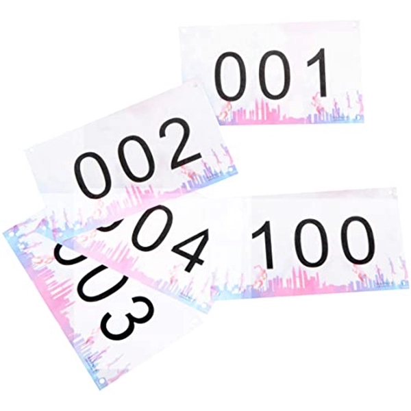 Full Color Race Bibs with 4 Pins 2