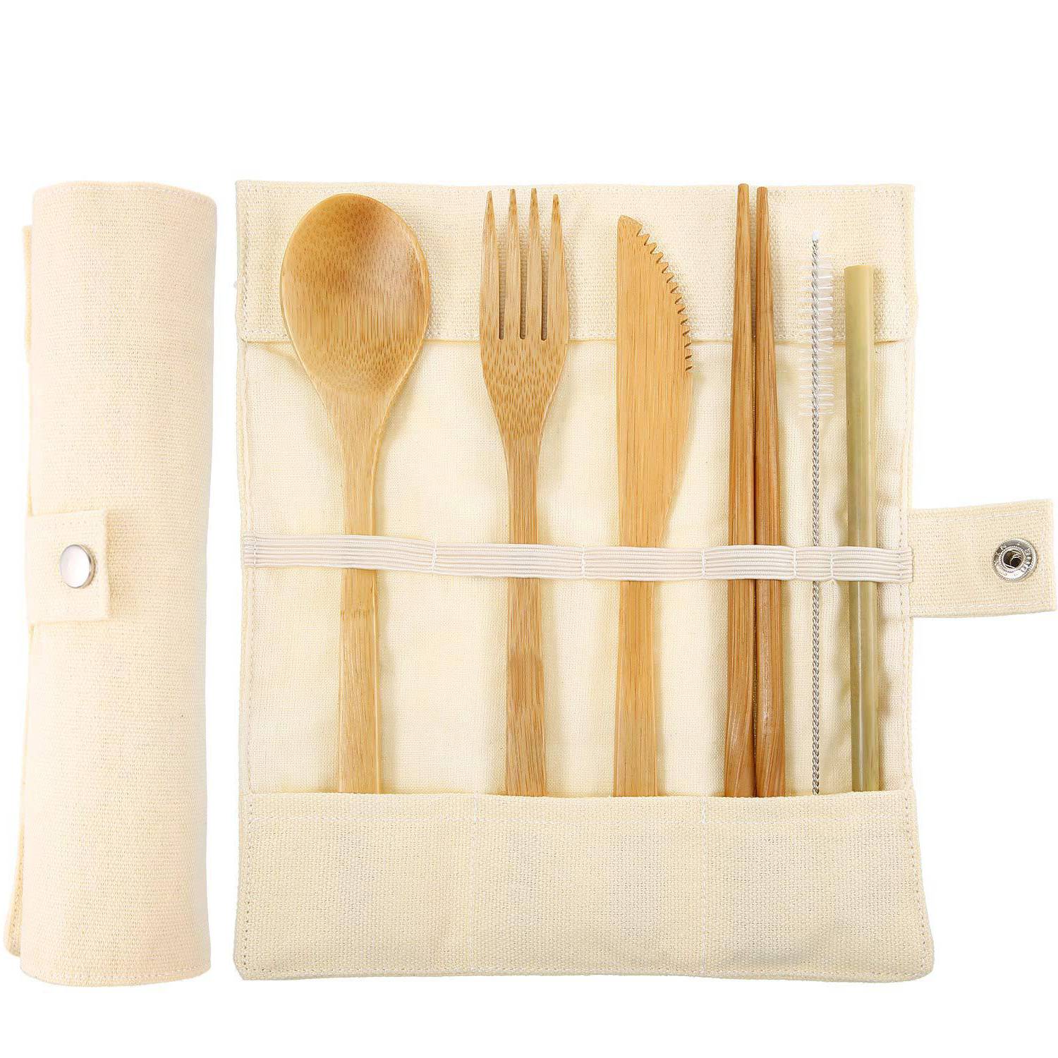 Eco Friendly Reusable Bamboo Utensils Travel Set 9