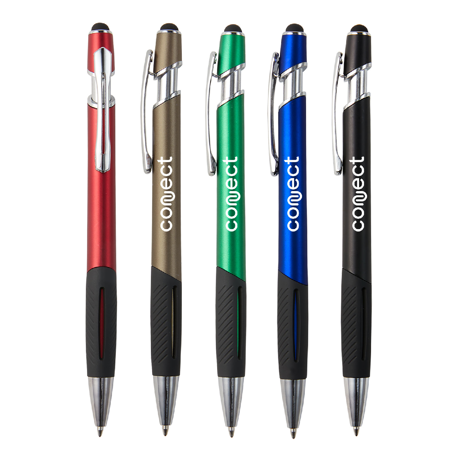 Plunger Action Stylus Ballpoint Pen 9