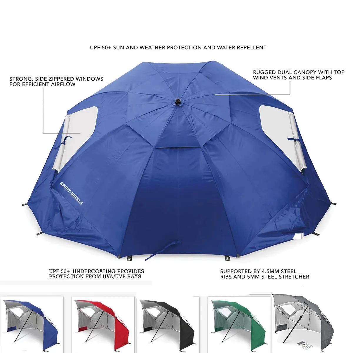 Outdoor Beach Portable Angled Shade Canopy Shelter Umbrella 4