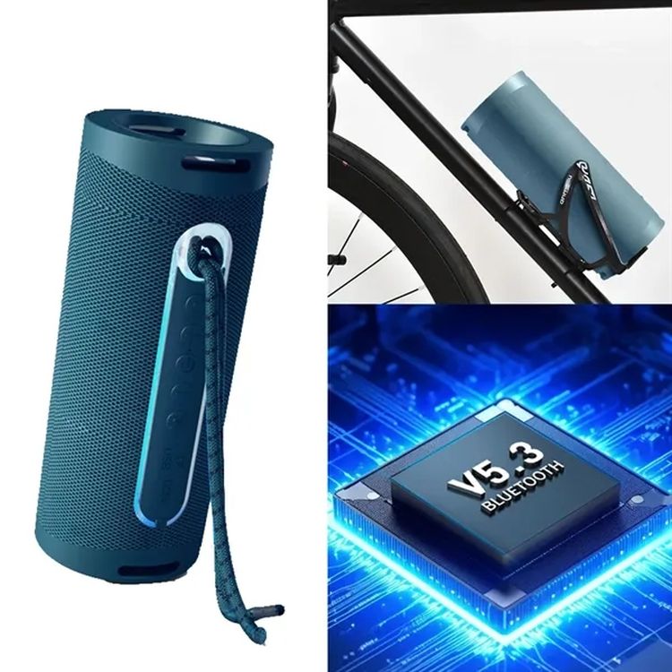 Portable Subwoofer Bluetooth Speaker with Flashlight 4