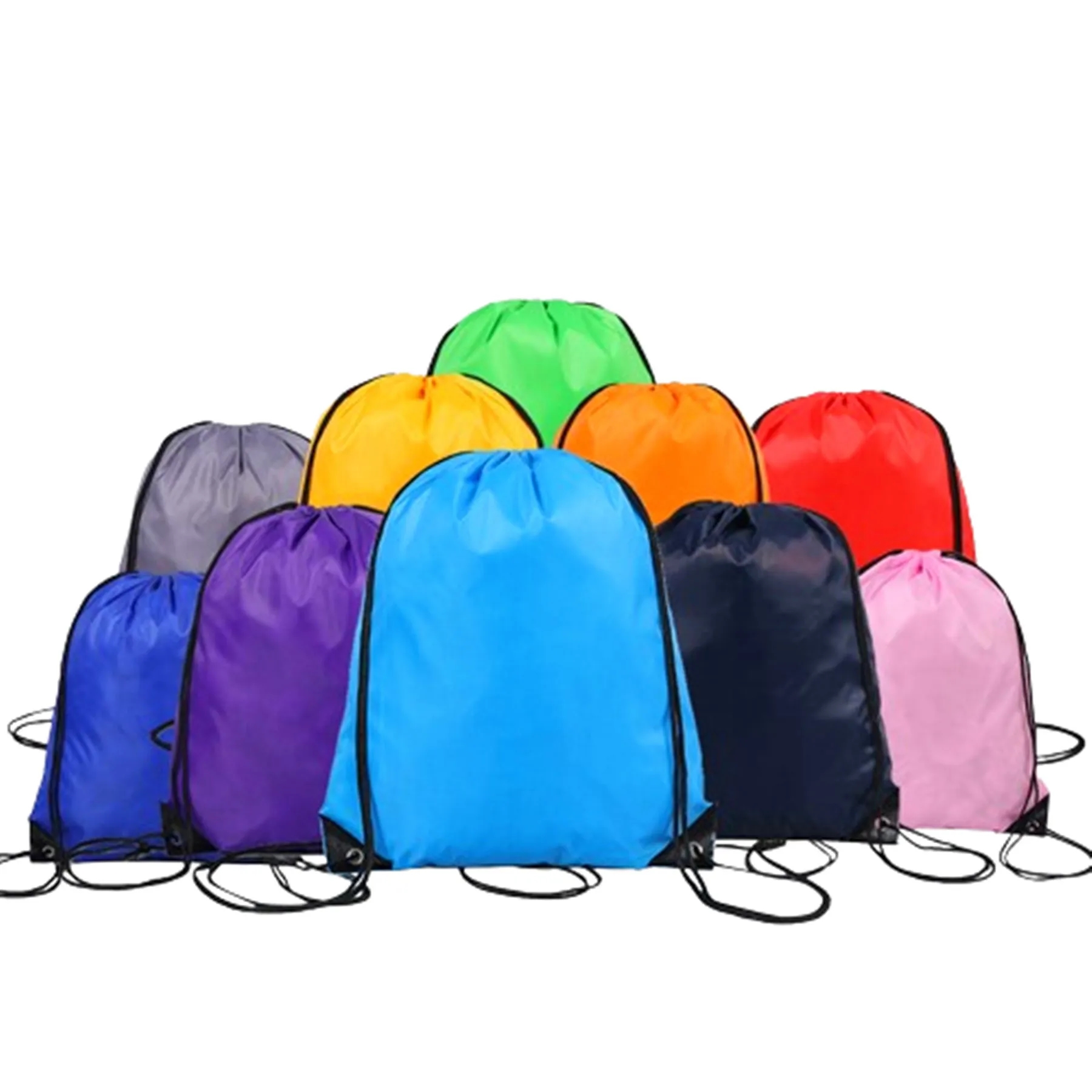 210D Polyester Drawstring Bag Backpack 6