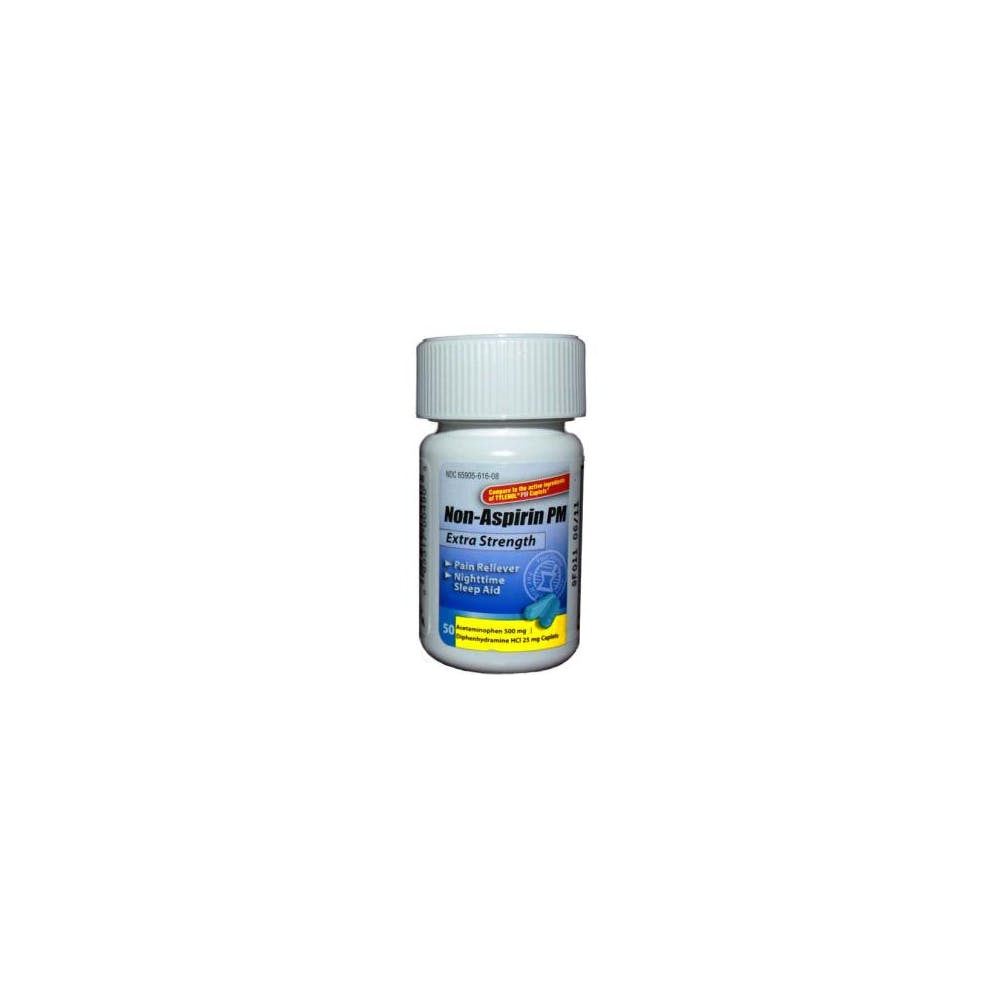 Acetaminophen PM Caplets - 500 mg 50 Caplets 1