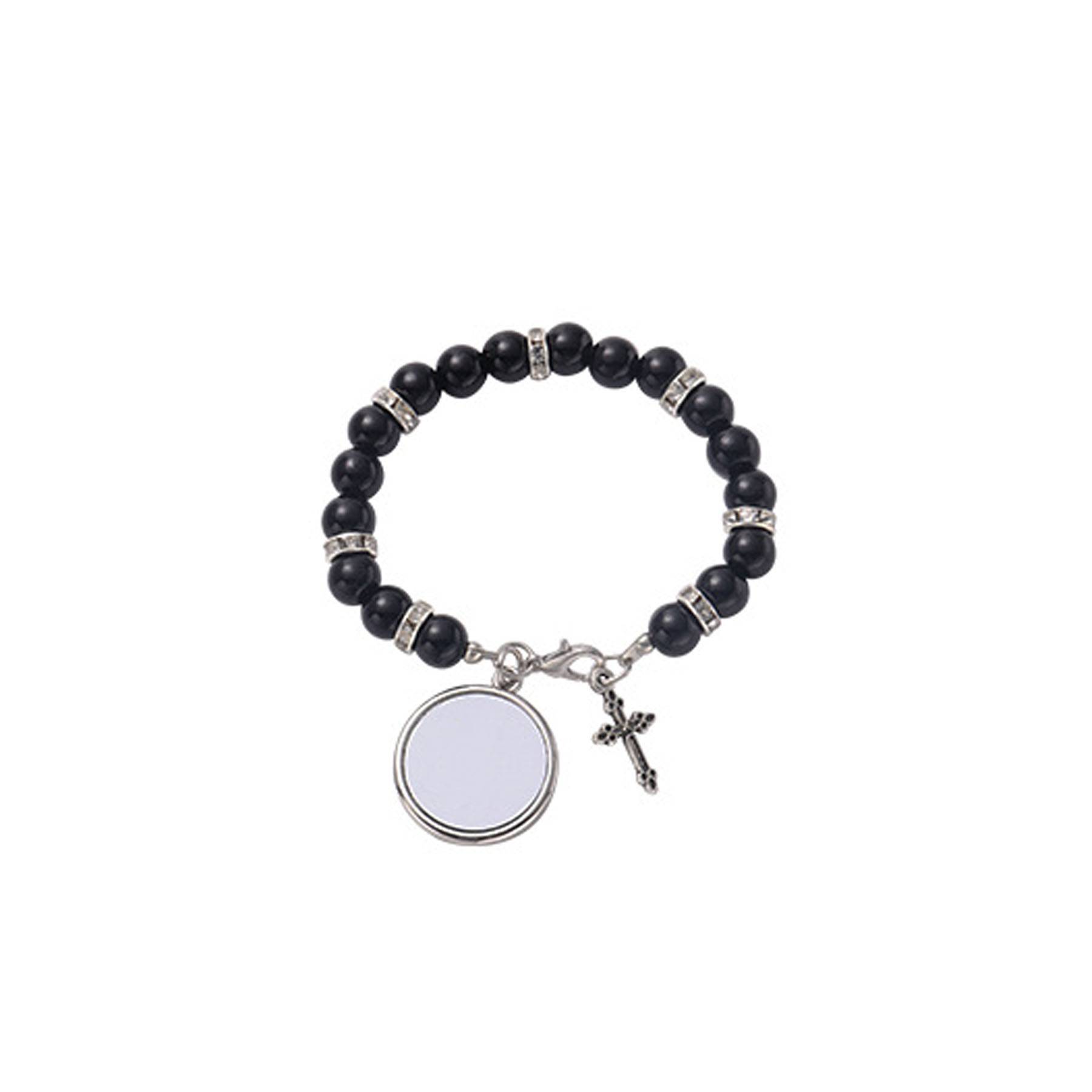 Heat Transfer Printed White Pearl Bracelet 11