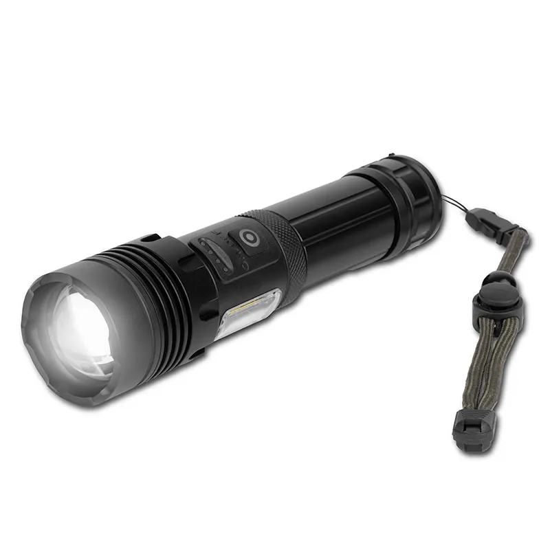 1200LM Metal Flashlight with 2000mAh Rechargeable Battery 1