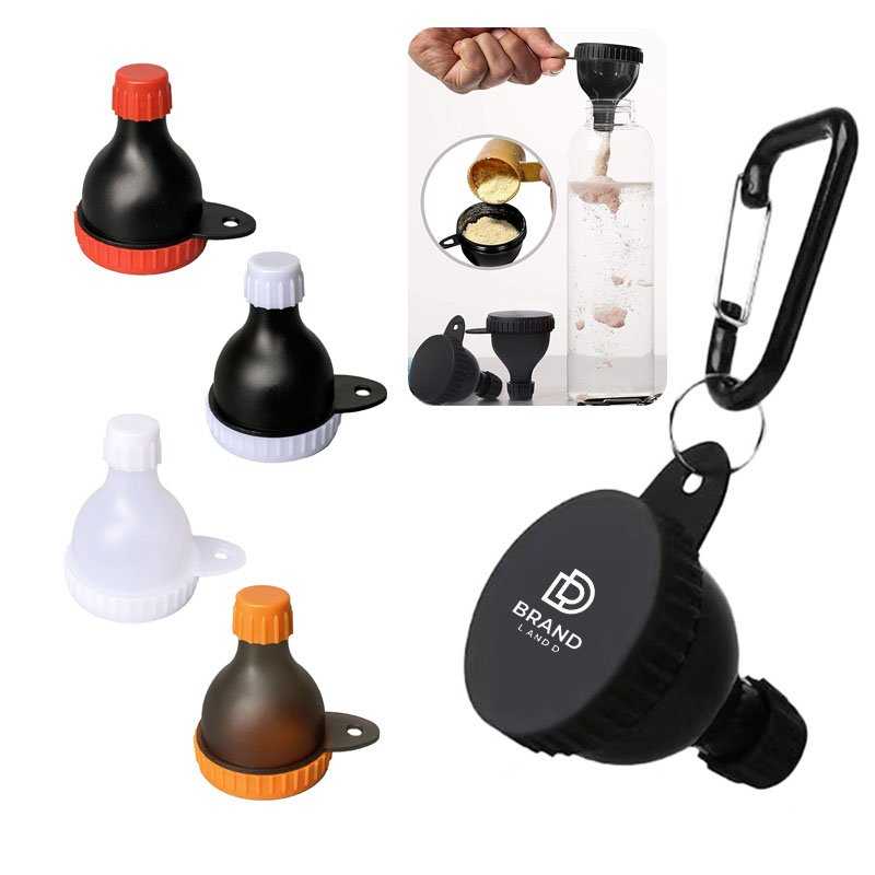 Portable 50ml Protein Powder Funnel With Carabiner 2