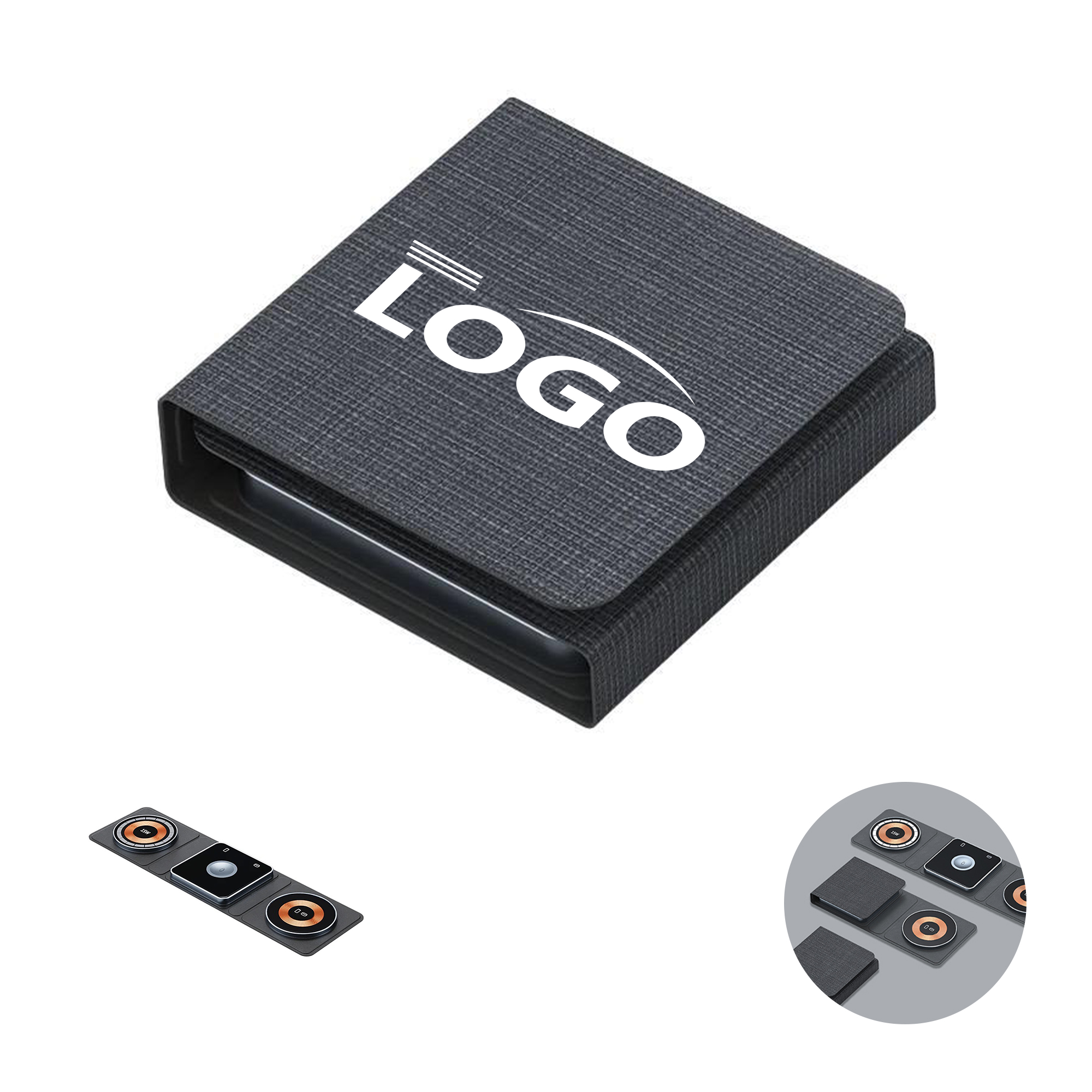 Portable 15W Magnetic Foldable Wireless Charger 1