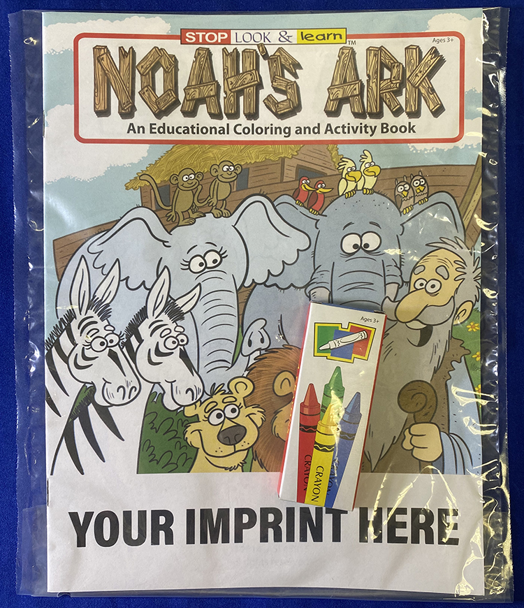 COLORING SET - Noah's Ark Coloring Book Fun Pack 3