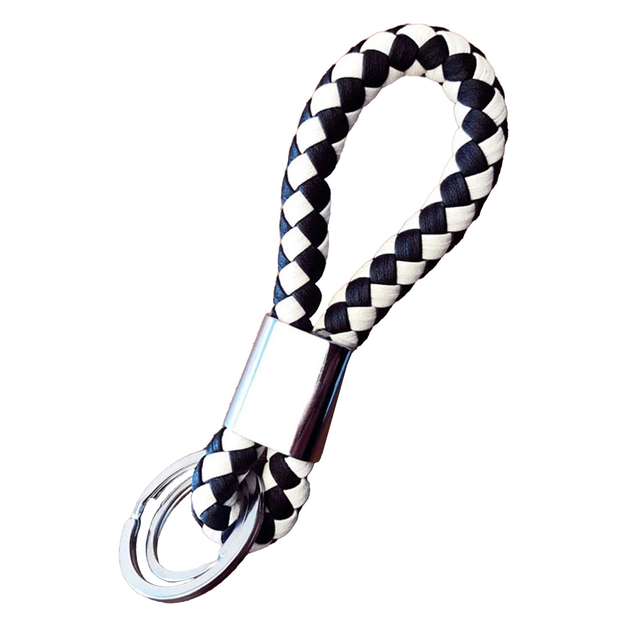 PU Braided Lanyard Keychain 5