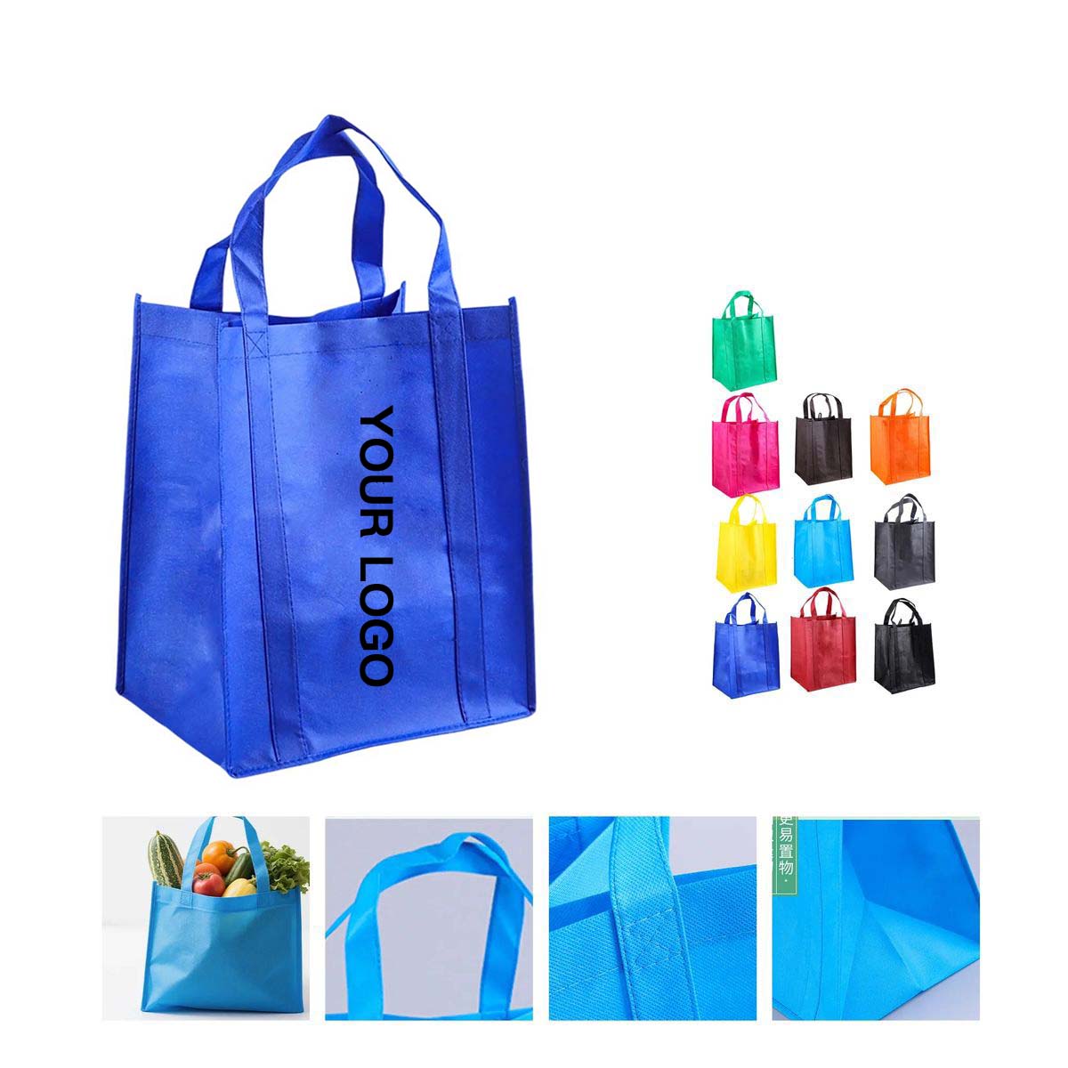 Large Non Woven Reusable Grocery Tote 3