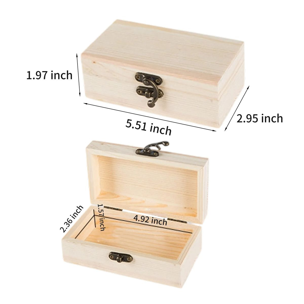 Giftable Bamboo Storage Box with Foam Lining 3