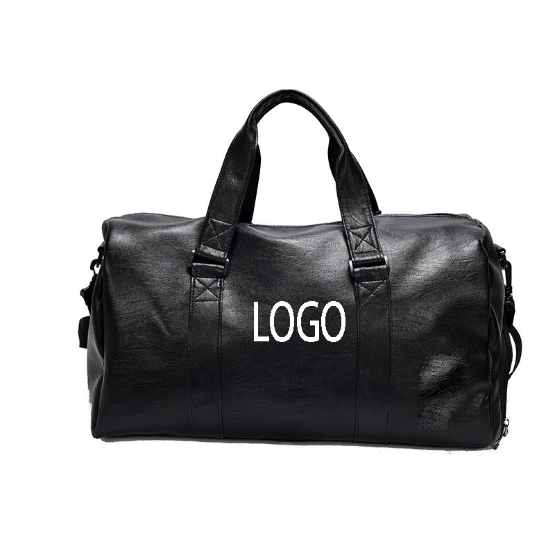Leather Travel/Duffel Gym Bag W/ Shoe Pouch 4