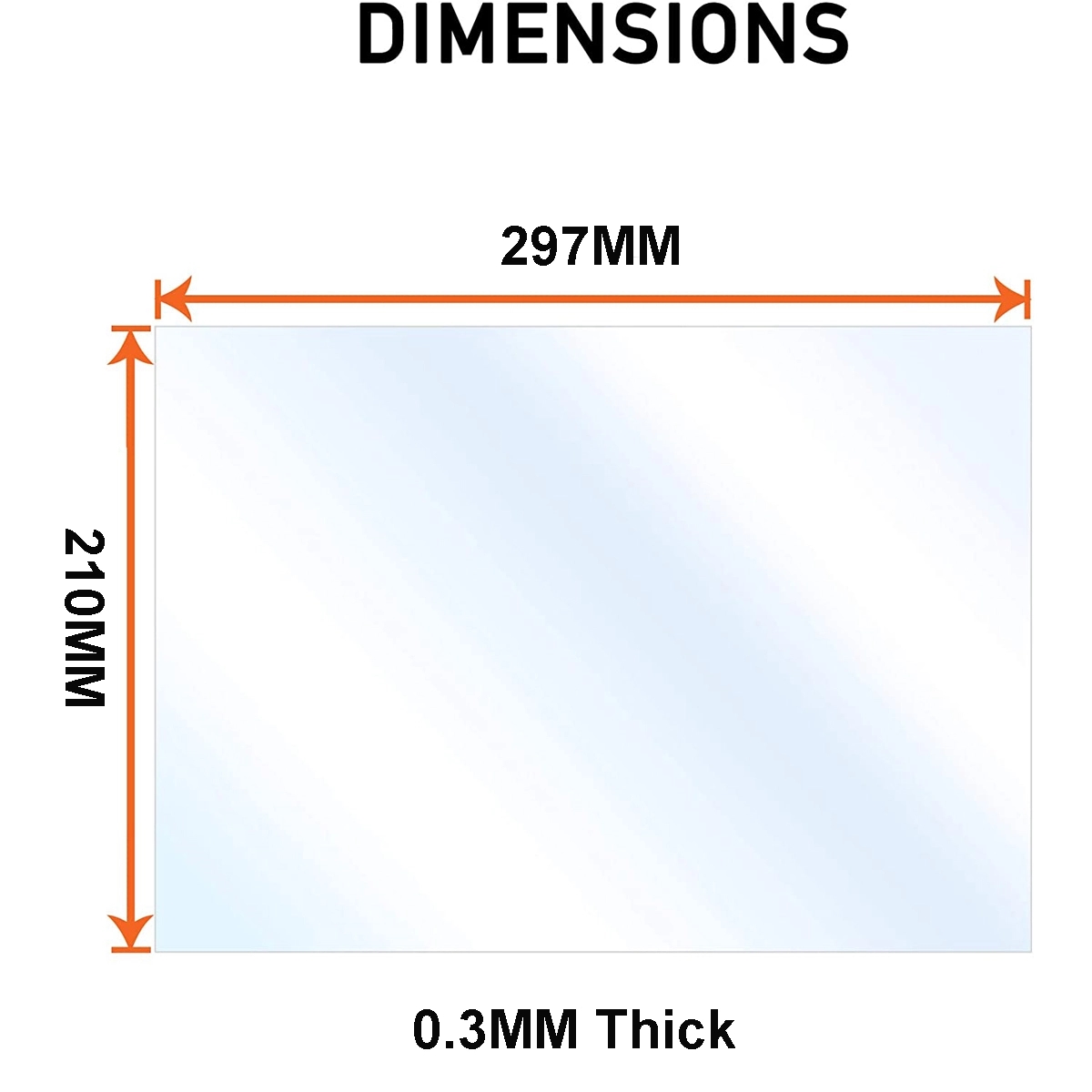 A4 / A3 PET Sheet Lightweight Shatterproof Glass Alternative 4