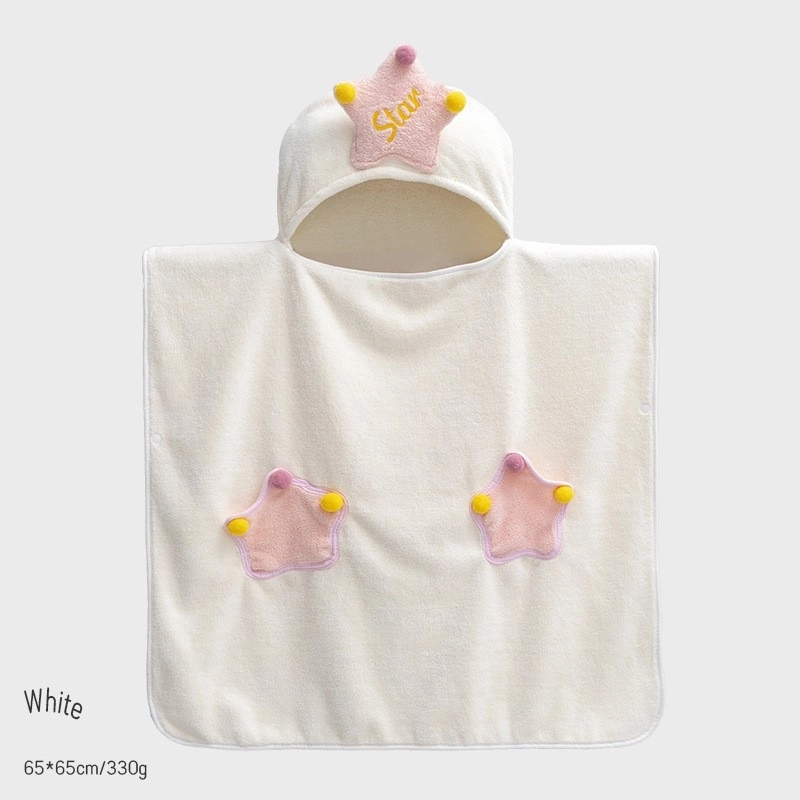 Kids Hooded Bath Towel Wrap 4