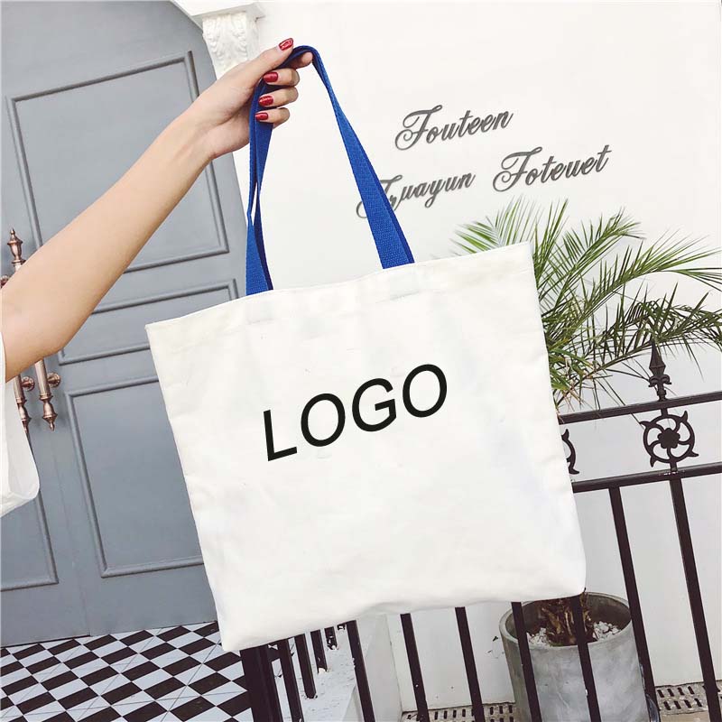 Customize Single Shoulder Canvas Tote Bag, custom tote bag with logo imprint 7
