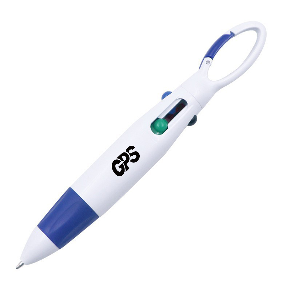 4-in-1 Shuttle Pens Retractable with Carabiner 2