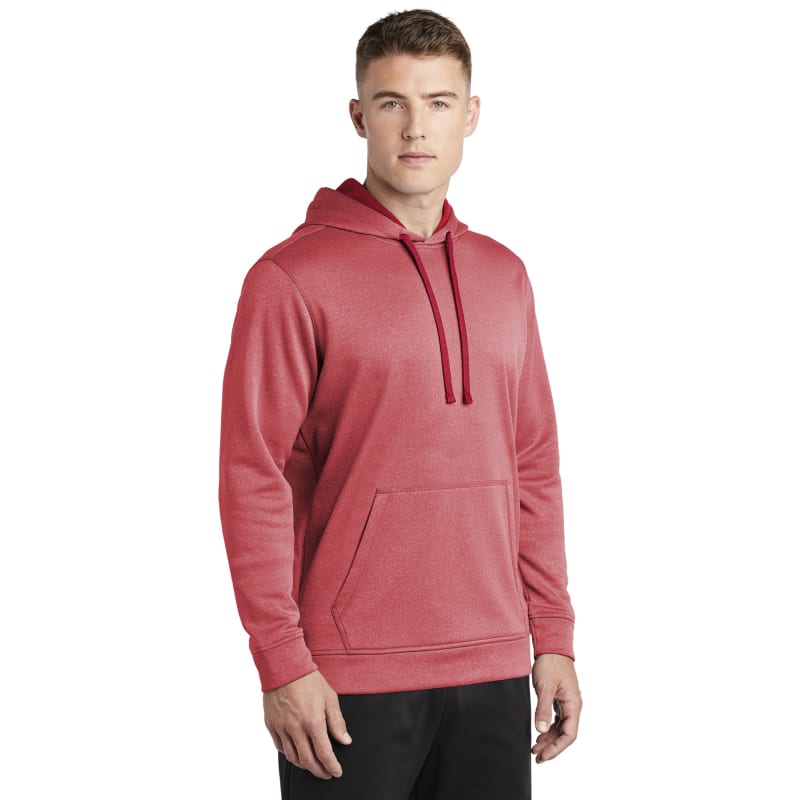 Sport-Tek PosiCharge Sport-Wick Heather Fleece Hooded Pullover. 21