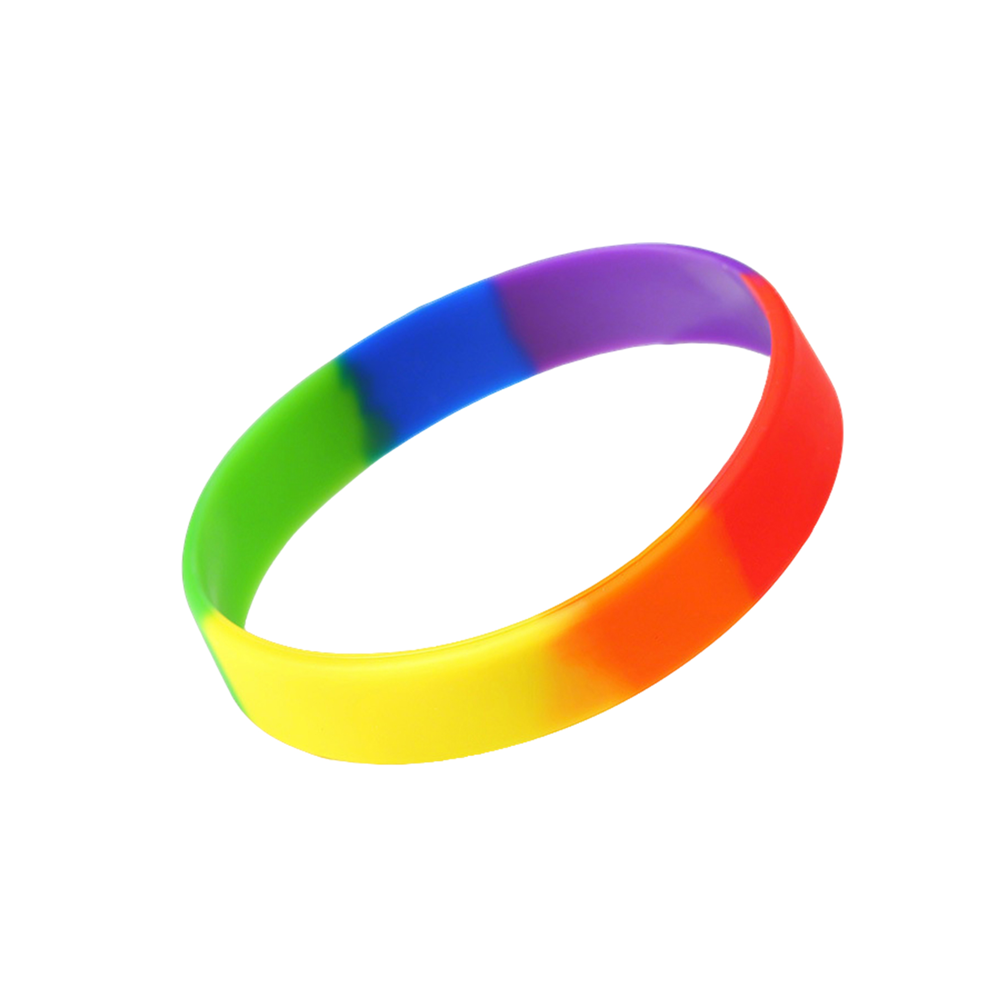 Two Color Segmented Silicone Wristband 3
