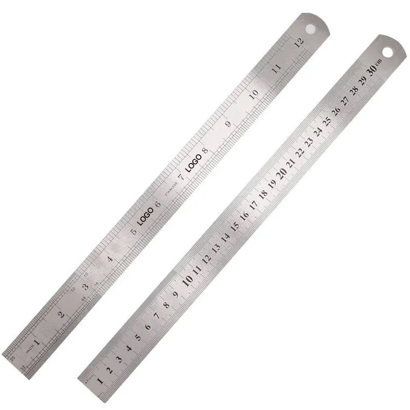 12" Stainless Steel Straight Scale Ruler 6