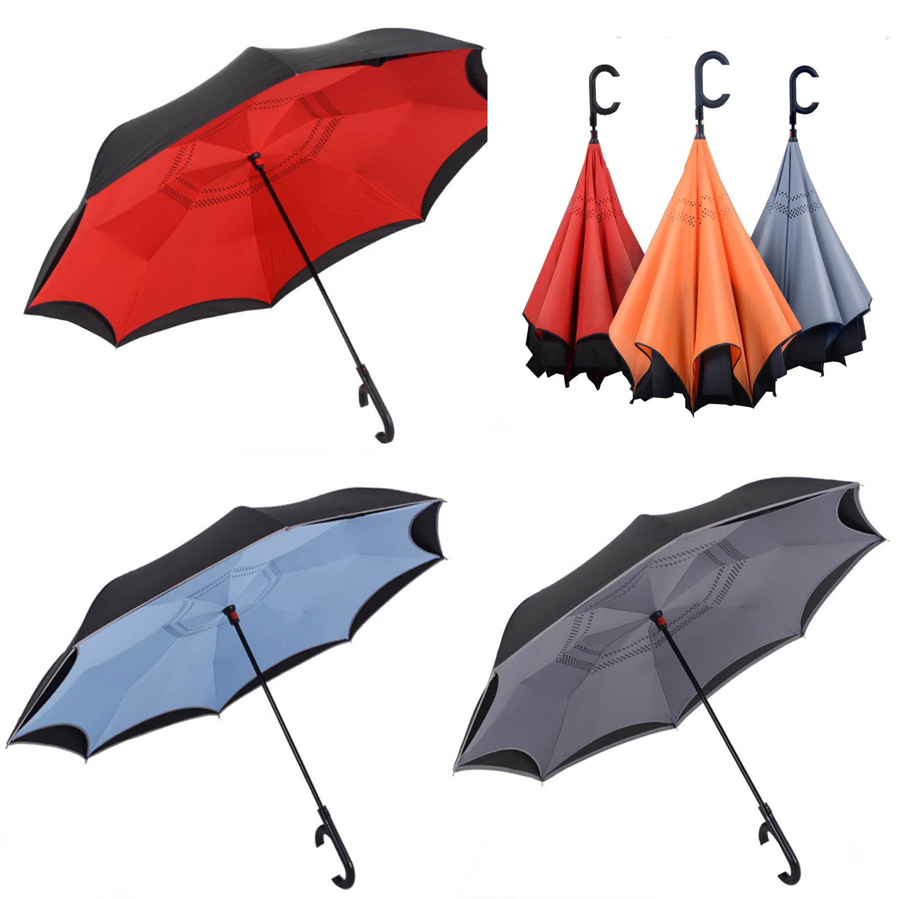 Double Layer Reverse Umbrellas 2