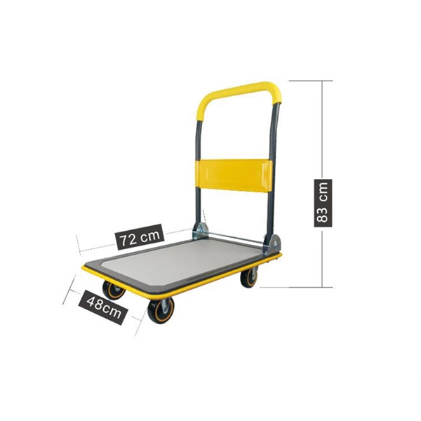 Foldable Rolling Warehouse Moving Flatbed Platform Dolly Car 1