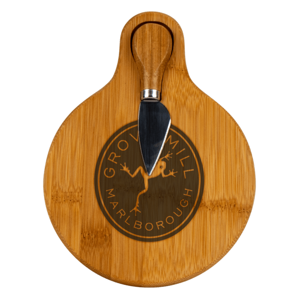 Small Bamboo Cutting Board with Cheese Knife 23