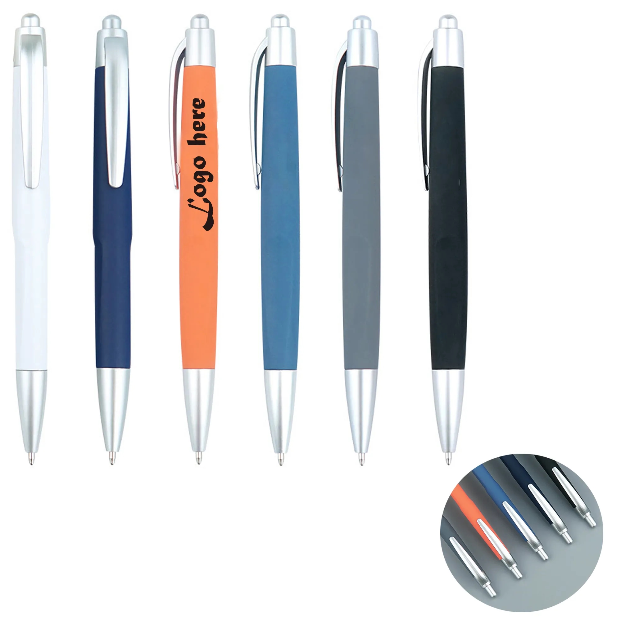 MOQ 100PCS Plastic Ballpoint Pens 8