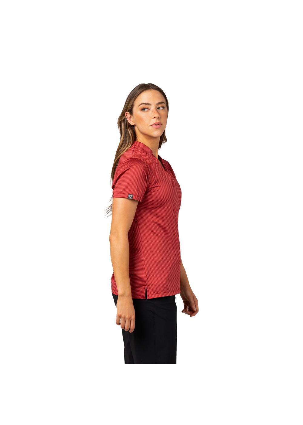 Storm Creek Women's Optimist II Microstripe Short Sleeve Polo 22
