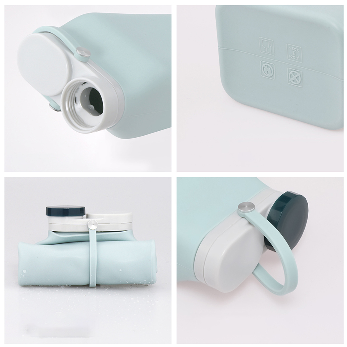 Silicone Collapsible Water Bottles for Hiking 4
