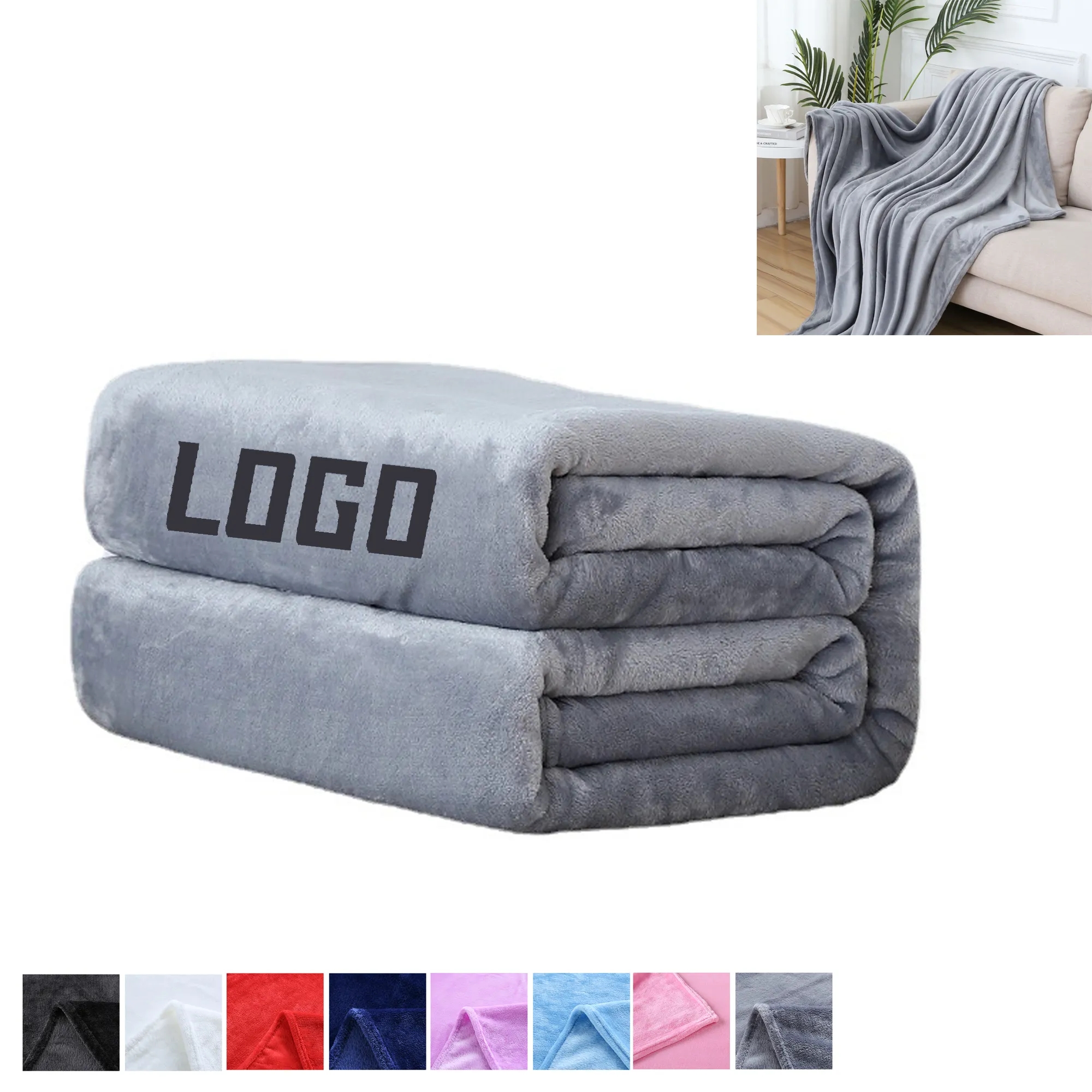 Soft Touch Family Sofa Blanket MOQ50pcs