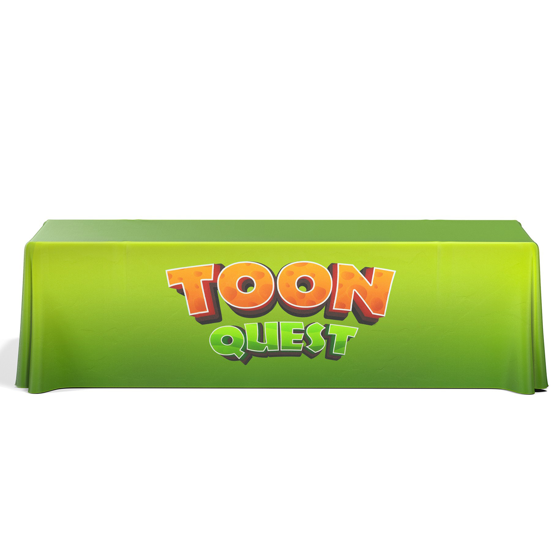 8' Premium Draped Standard Table Cover(Full Color Dye Sublimation) 2