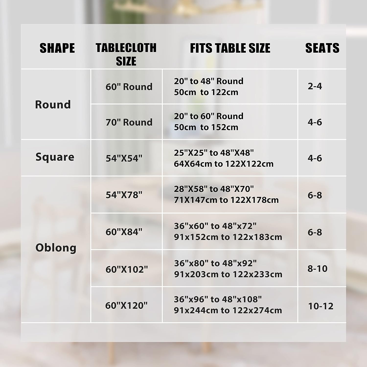 Rectangle 6 Feet Table Cloth 3